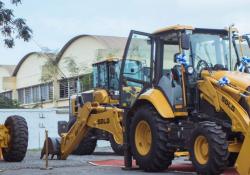 Products on show included wheeled loaders, compactors, backhoe loaders and motor graders