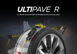 Tarmac's ULTIPAVE R asphalt incorporates recycled end-of-life car tyres. Image: Tarmac