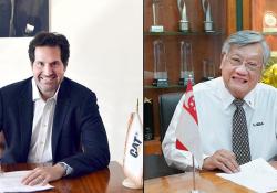 Tarek Jallad, chairman and dealer principal of Jallad Group (left) and Lintec & Linnhoff chairman Daniel Chan