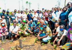 Members of the Benin reforestation team
