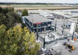 The partners say the structural works for the building in Hausleiten could be completed in around 45 hours of pure printing time. Image: Strabag/Peri