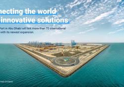 The deep-water Khalifa Port is the first semi-automated container port in the GCC region