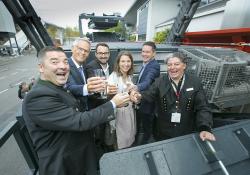 Celebrating the launch of SBM’s AI-based REMAX 600 mobile impact crusher