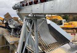 Albin Borer AG's plant solution combines material feeding, rinsing, crushing, aggregate scrubbing & sizing and sand production 