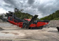 SBM Mineral Processing’s new AI-featuring REMAX 600 impact crusher during its official launch in Ramsau 