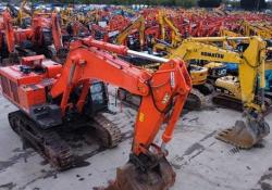 Equipment on offer at the Leeds sale included 20-tonne excavators and backhoe loaders