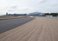 The silverstone racetrack with newly supplied aggregate from Hanson