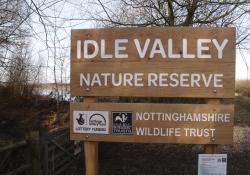 Idle Valley Nature Reserve sign