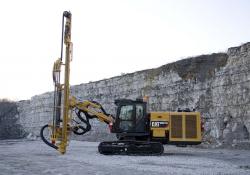 Caterpillar MD5150 track drill in quarry