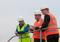 Prime Minister David Cameron with Chris Sheehan and Brendan McGurgan