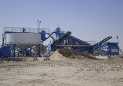 CDE Global’s M2500 mobile sand washing plant in Kuwait