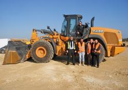 Trézence TP takes delivery of the Case 1121F wheeled loader