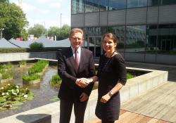Eric Lepine, CECE President with Sigrid de Vries