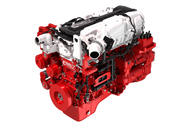 The new B6.7H engine from Cummins can use hydrogen as fuel