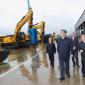 President Xi inspects LiuGong excavators at its Liuzhou plant. Source: Xinhua
