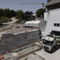The concrete filling station in Volketswil supplies self-collectors with fresh concrete
