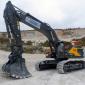 Ashcourt Group’s first Volvo EC550E crawler excavator from SMT GB in general purpose configuration at Partridge Hall Quarry in Yorkshire